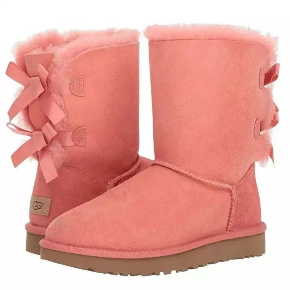 UGG |  “Bailey Bow 2” boots (coral)